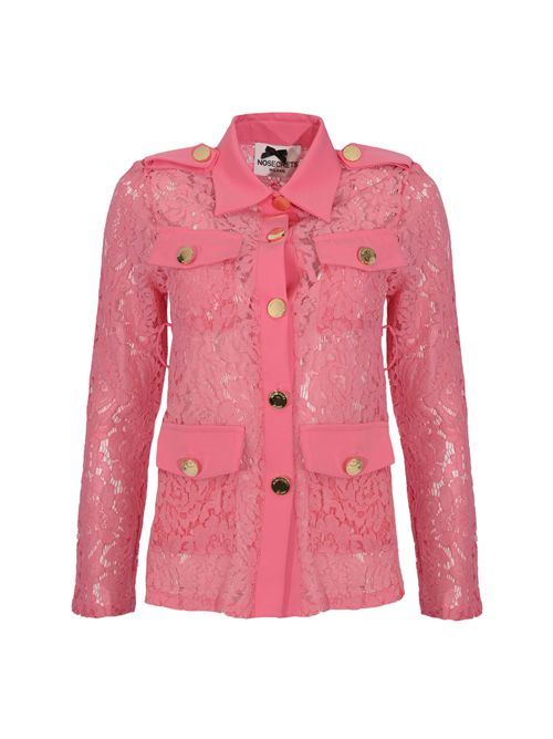 Giacca Sahariana in pizzo Fragola NO SECRETS | 261NS209FRAGOLA